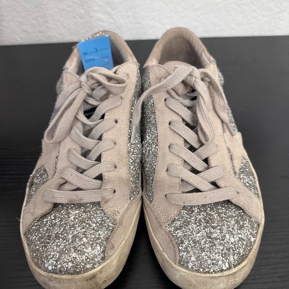 Golden Goose Glitter and Off White Athletic Shoes